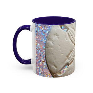 Colorful Mugs (11oz, 15oz), Disco Sand Dollar Macro