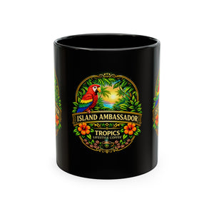 Tropical Parrot Coffee Mug — "Island Ambassador" Ceramic Cup