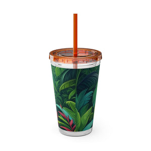 Tropical Tumbler with Straw | 16 oz:  Sleeping Spot