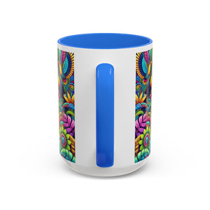 Accent Color Coffee Mug, Many Colors - 11oz & 15oz / Rainforest Music