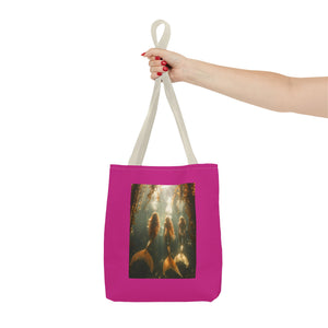 Three Mermaid Sisters, Pink ote Bag - 3 Sizes