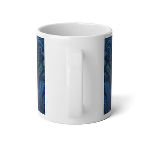 Jumbo Mug, 20oz, Rocco Palms Deep Ocean Blue | Tropical Coffee Cup