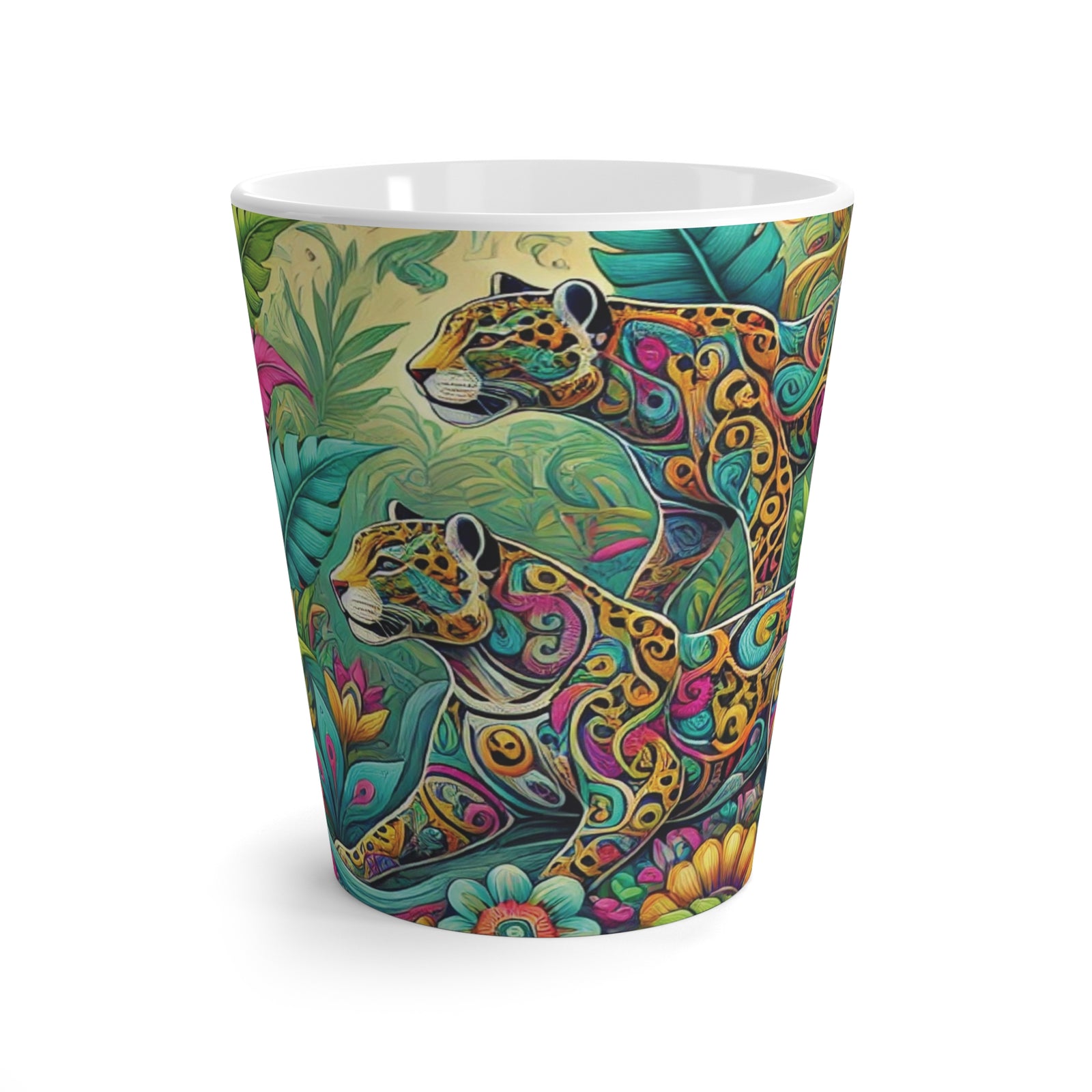 Latte White Mug - Jaguars Pop