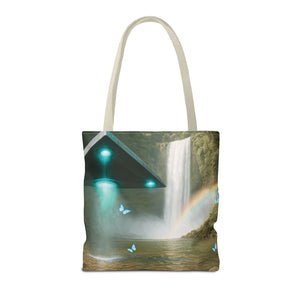 UFO and Waterfall Tote Bag - 3 Sizes