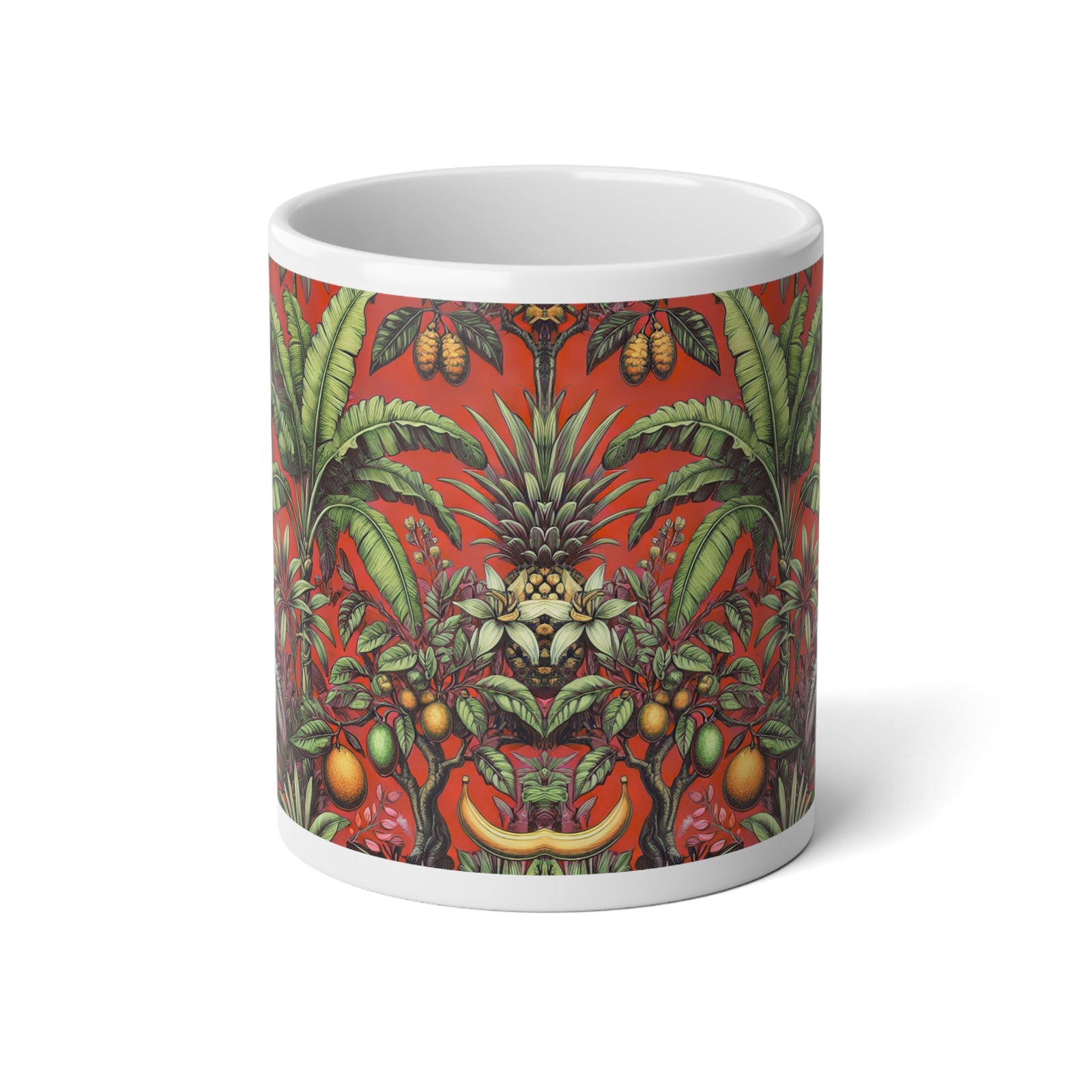 Jumbo Mug, 20oz, Tropical Fruit Redl | Tropical Coffee Cup