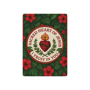 Religious Poker Playing Cards - "Sacred Heart of Jesus" Prayer