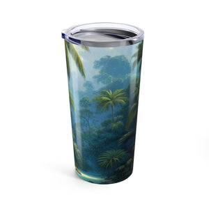 20oz Tropical Glossy Tumbler / Sleeping Parrot Beauty