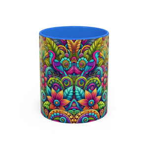 Accent Color Coffee Mug, Many Colors - 11oz & 15oz / Rainforest Music