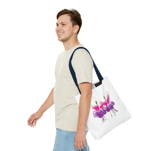 Tropical Real Two Fuchsias/White Tote Bag - 3 Sizes