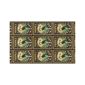 Tropical Microfiber Coffee/Tea Towel – Vintage Logo Botanical Toucan