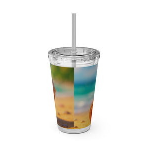 Tropical Tumbler with Straw | 16 oz: Baby Hermit Crab
