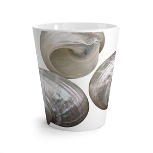 Latte White Mug - Perfect for Coffee Enthusiasts / Lustrous Seashell Trio, White
