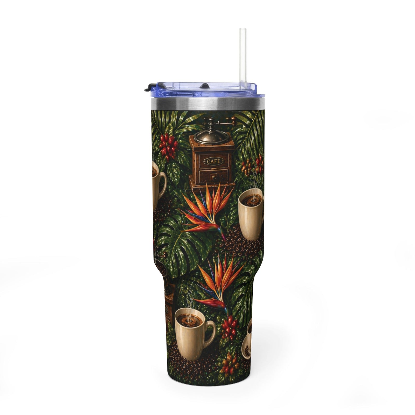 40oz Tropical Coffee Garden Thermal Tumbler