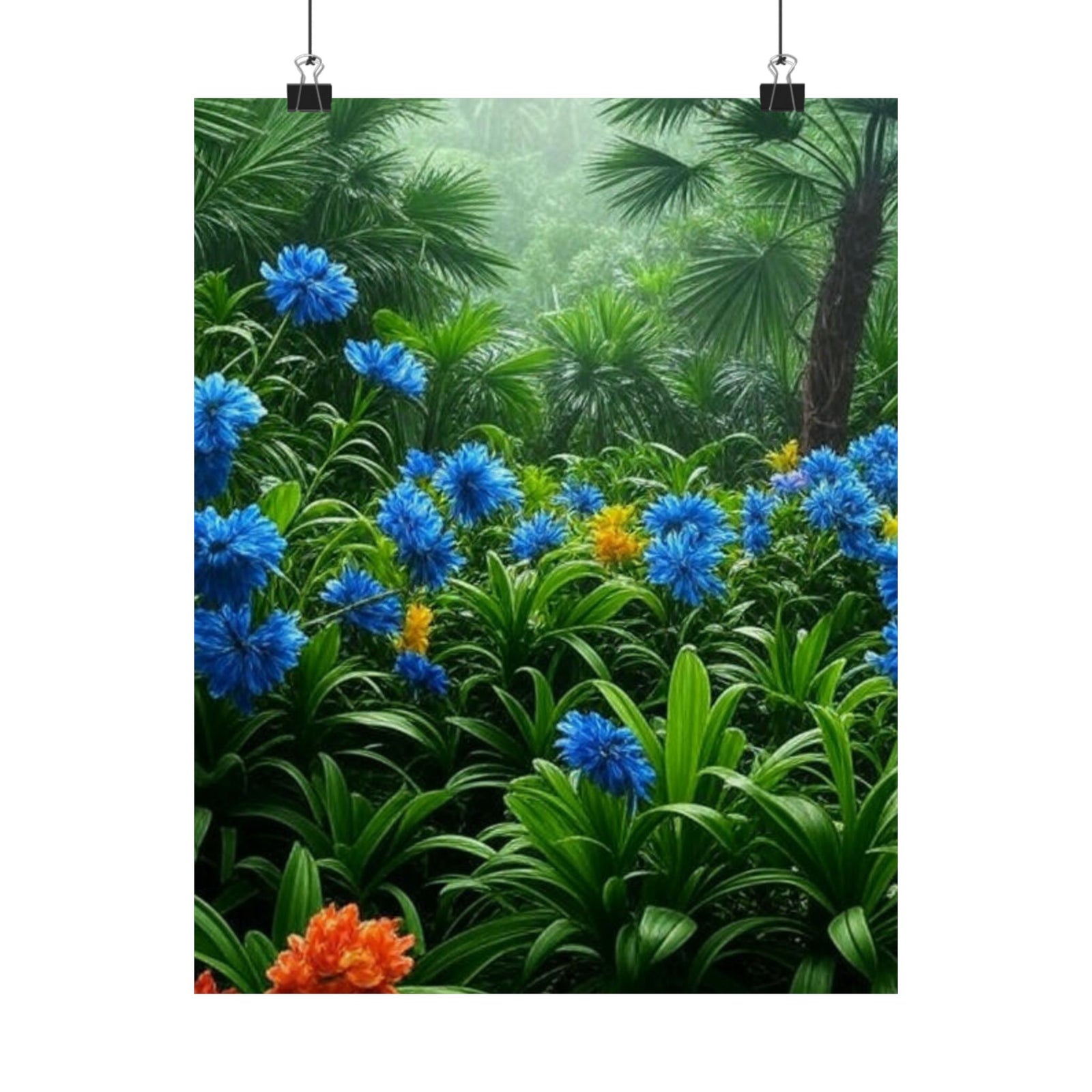 After a Rainforest Rain Matte Giclee Poster - Museum-Grade Paper, Many Sizes  - Colorful Rainforest Decor for Home & Office