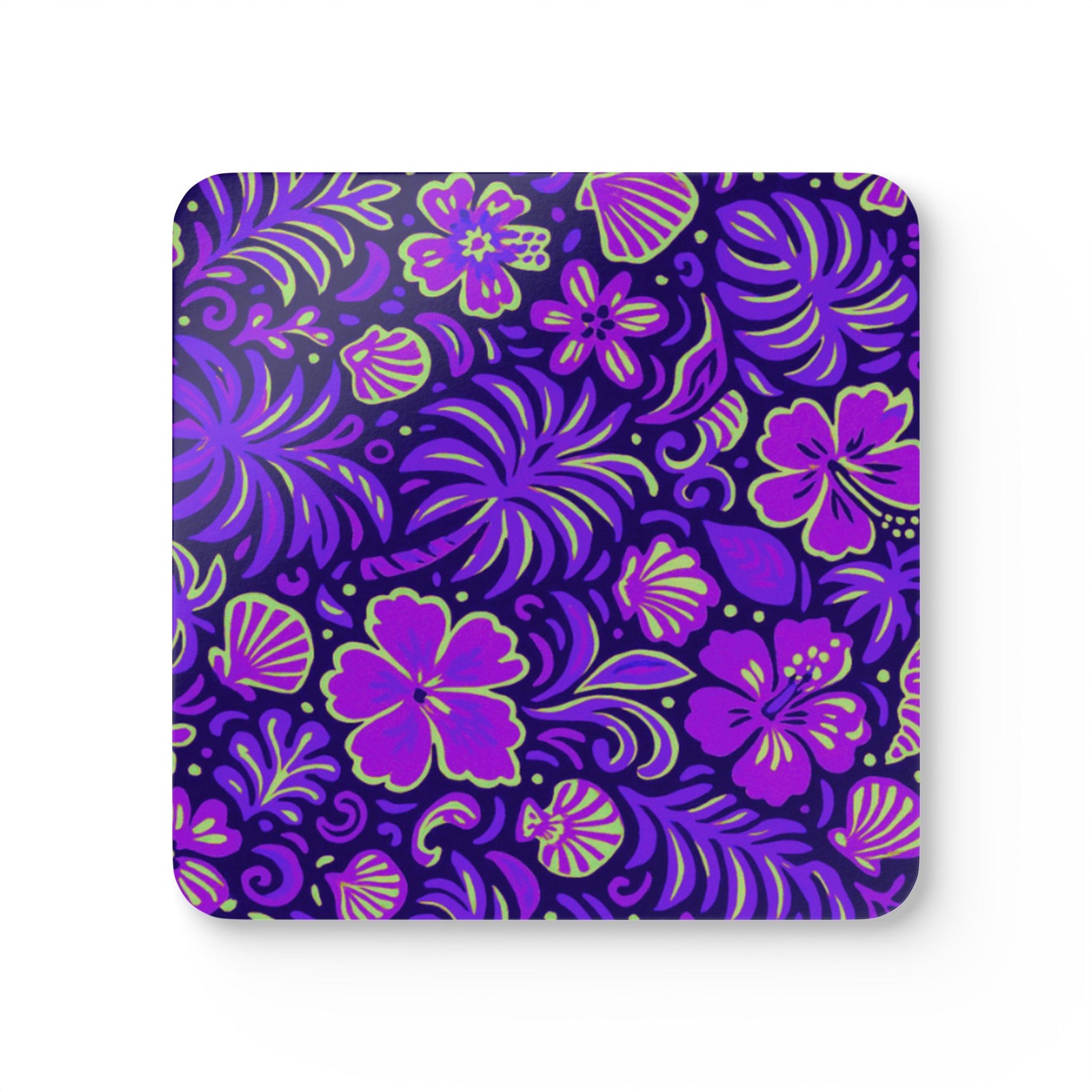 Coaster Set/4-  Beach Dreams, Purple