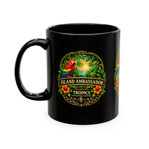 Tropical Parrot Coffee Mug — "Island Ambassador" Ceramic Cup