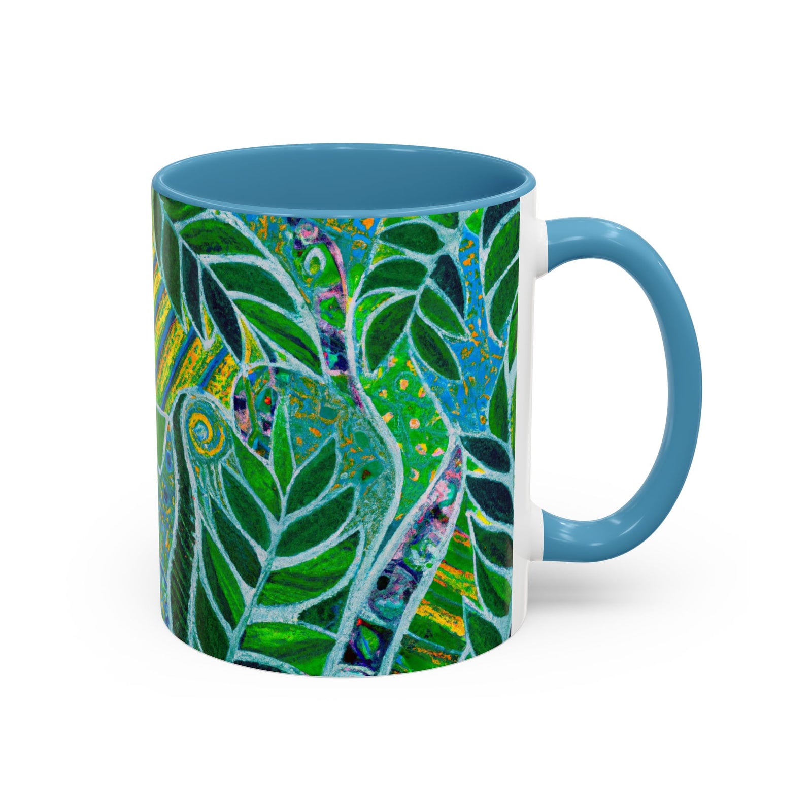 Accent Coffee Mug (11, 15oz), 8 Colors - Amazon Whimsy, Green