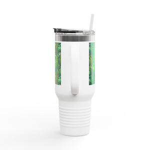 Insulated Travel Mug, 40oz / Rainforest Greenery - Perfect for Outdoor Adventures