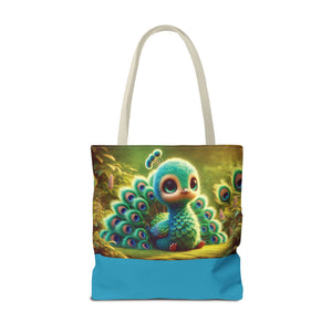 Baby Peacock Trio Tote Bag - 3 Sizes