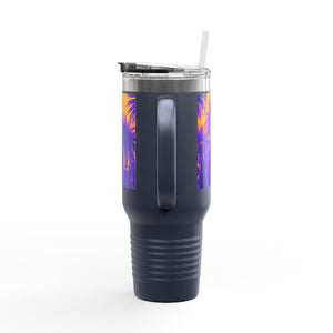Insulated Travel Mug - 40oz - Perfect for Outdoor Adventures / Amazon Whimsy/Green