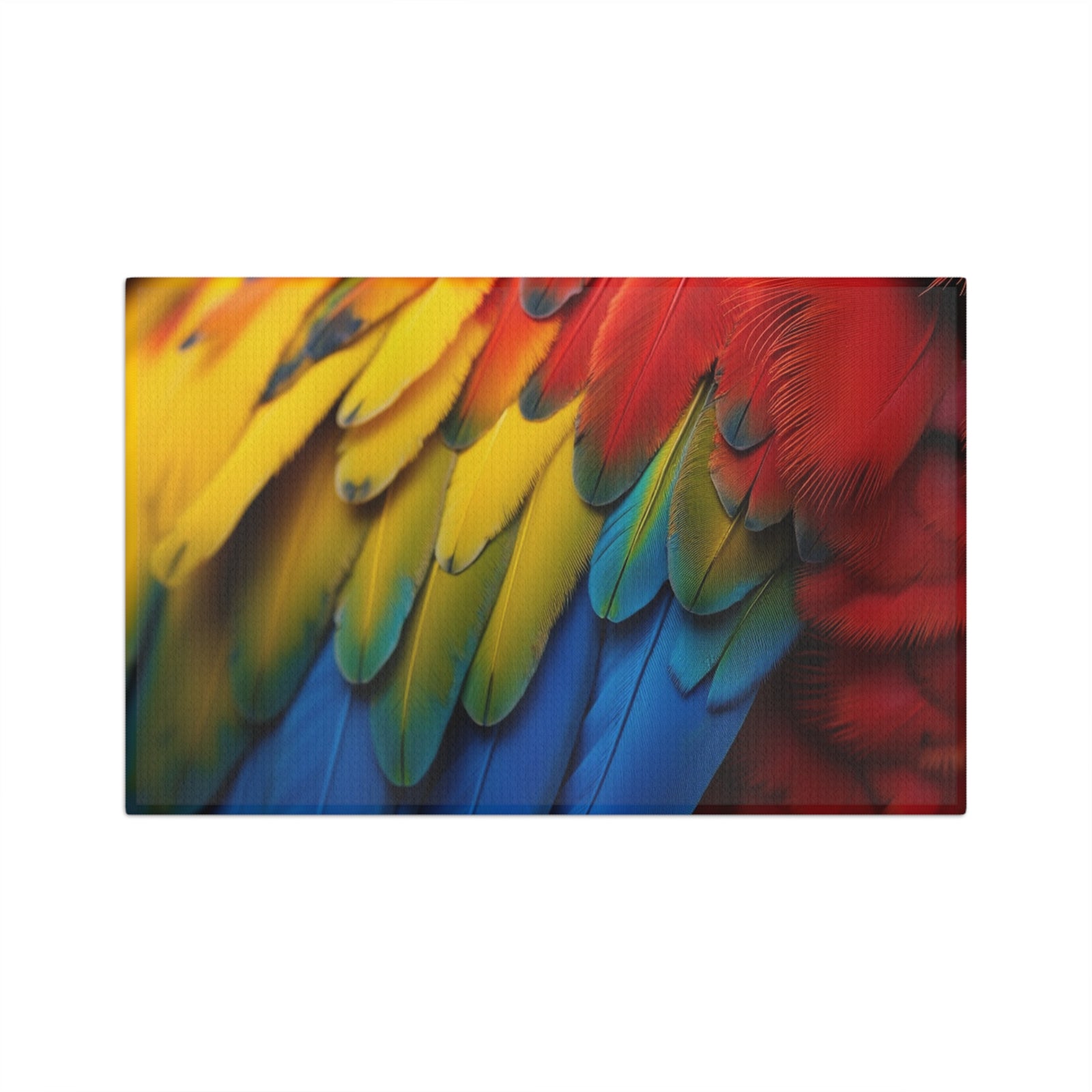 Microfiber Coffee/Tea Towel ~ Tropical Macaw Parrot Feathers