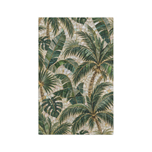 Tropical Palm Tea Towel — Palms Mosaic Microfiber Kitchen Towel