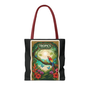 Tote Bag — Parrot Friends at Seashore, TLC Logo