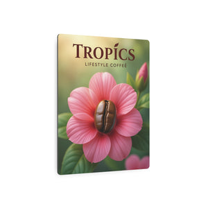 Metal Art Sign/Wall Decor ~ Coffee Bean Flower