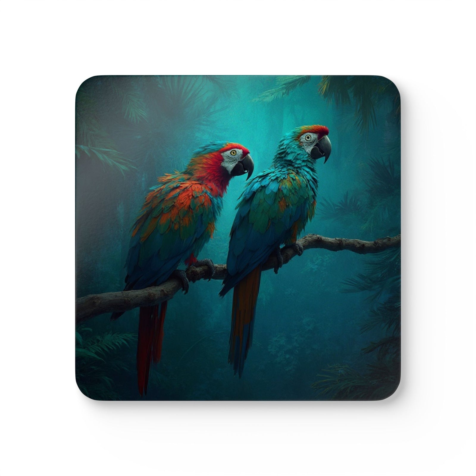 Coaster Set/4 - Parrot Friends