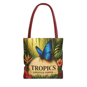 Rainforest Butterfly Coffee Brand Tote Bag - 3 Sizes
