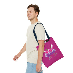 Tropical Real Two Fuchsias/Pink Tote Bag - 3 Sizes