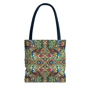Kaleido Peacock Royals Tote Bag - 3 Sizes