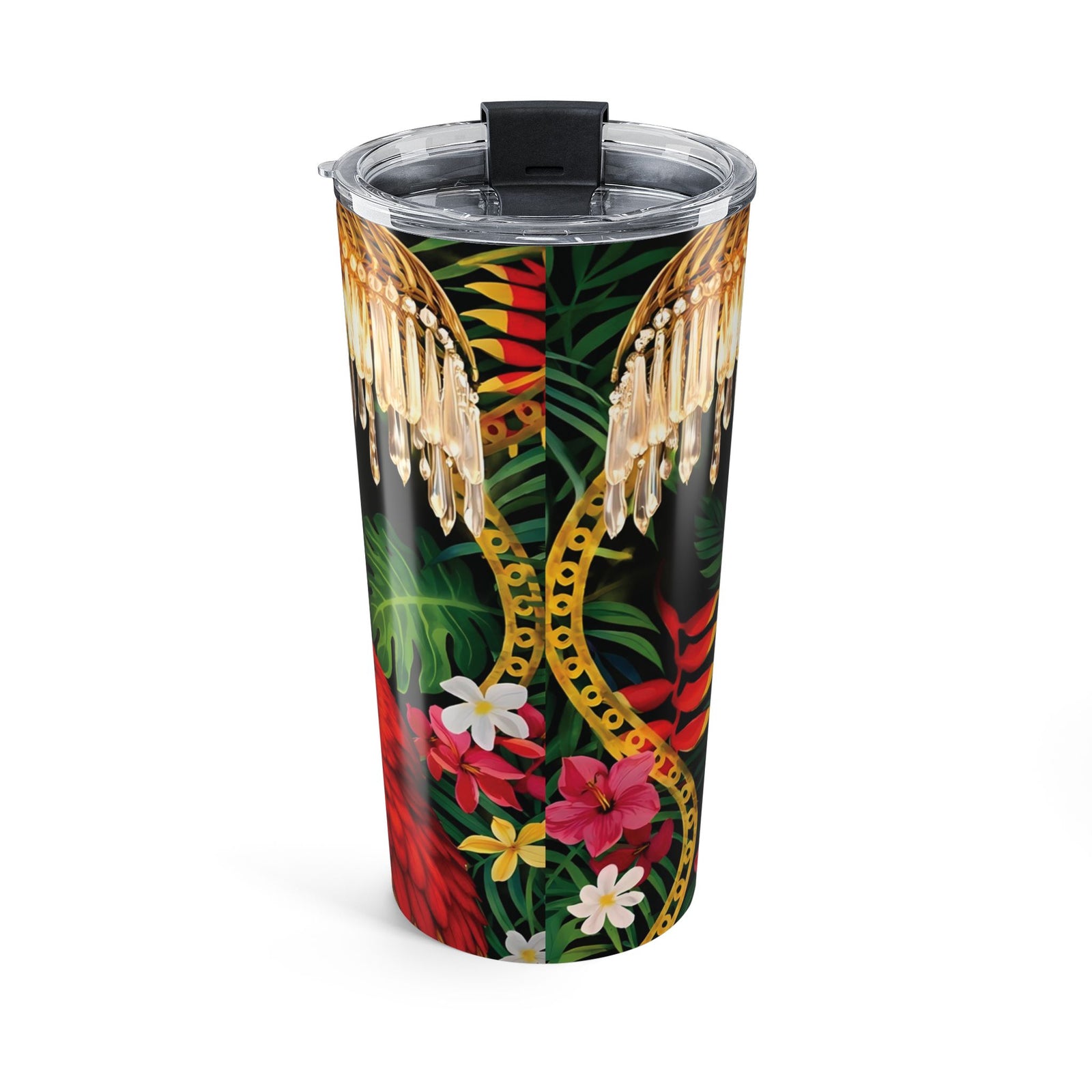 20oz Insulated Travel Tumbler — Hollywood Regency Chandelier & Parrot