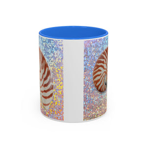 Colorful Mugs (11oz, 15oz), Disco Tiger Stripe Nautilus