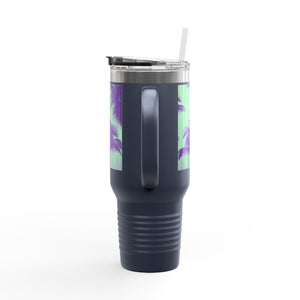 Insulated Travel Mug, 40oz / Palm Glow Minty - Perfect for Outdoor Adventures