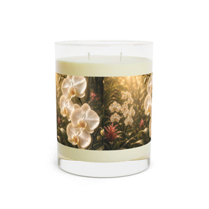 Pearl Orchid Garden Scented Candle — Floral 11oz Glass Jar