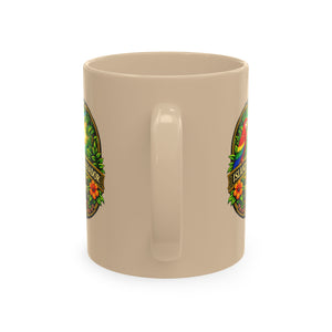 Tropical Parrot Coffee Mug — "Island Ambassador" Ceramic Cup