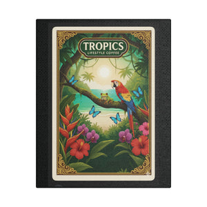 Tropical Wall Art — Seaside Rainforest Friends Coffee Brand Art