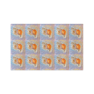 Microfiber Coffee/Tea Towel — Coastal Disco Conch Shell