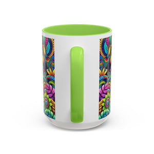 Accent Color Coffee Mug, Many Colors - 11oz & 15oz / Rainforest Music