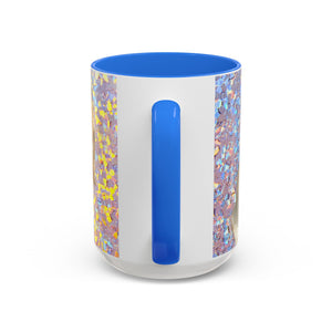 Colorful Mugs (11oz, 15oz), Disco White Pearl Oyster Macro