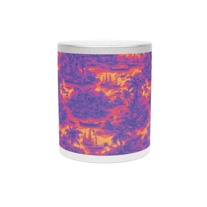 Tropical Metallic Mug, Gold or Silver - Tropical Trip Toile, Heatwave