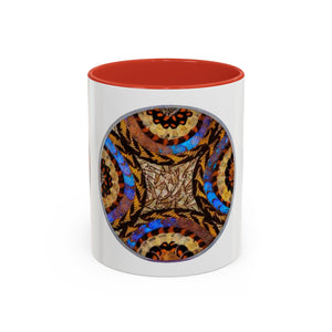 Accent Coffee Mug (11, 15oz), 8 Colors - Real Butterfly Wings Plate #3