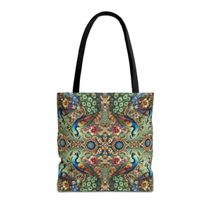 Kaleido Peacock Royals Tote Bag - 3 Sizes