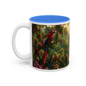 Tropical Waterfall Mug – Lush Jungle Scenic Accent Coffee Cup (11oz/15oz)