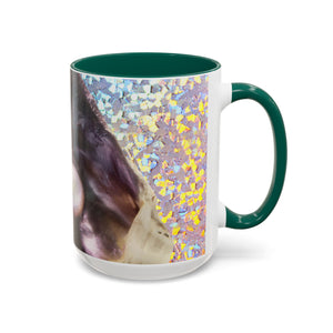 Colorful Mugs (11oz, 15oz), Disco Lavender Pearl Oyster Macro