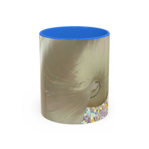 Colorful Mugs (11oz, 15oz), Disco White Nautilus Macro