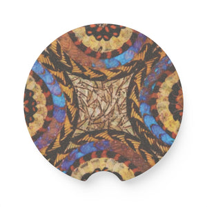Soapstone Car Coaster - Real Butterfly Wings Plate #3