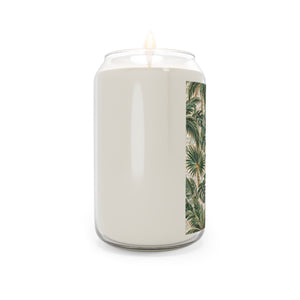 Tropical Palm Mosac Soy Candle — 13.75 oz Scented Jar, 3 scents