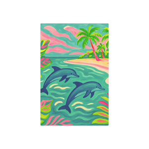 Metal Art Sign/Wall Decor — Jumping Dolphins
